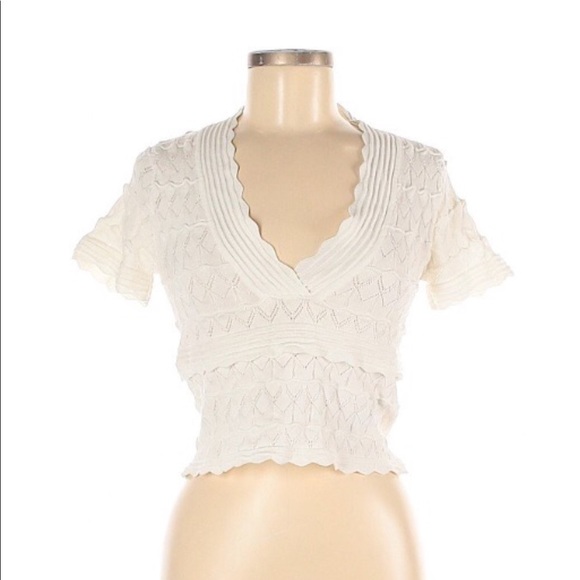 Zara Tops - ZARA Ivory Crop Top NWT